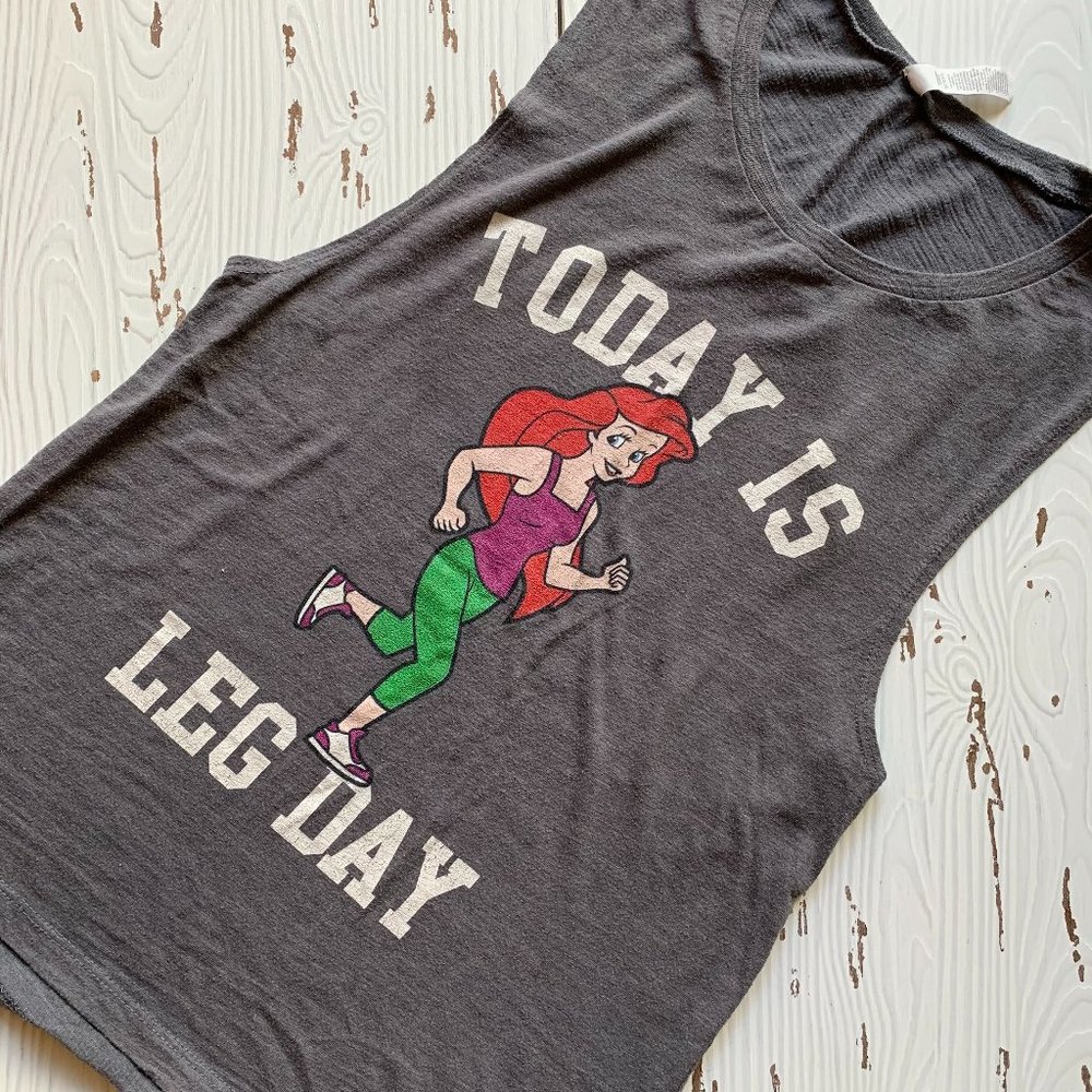 Ariel (The Little Mermaid) Leg Day Muscle Tee